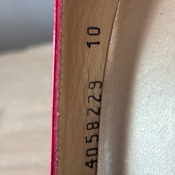 ☀️Stuart Weitzman Red Patent Leather Platform Heels Pumps Size 10 M - Picture 5 of 8